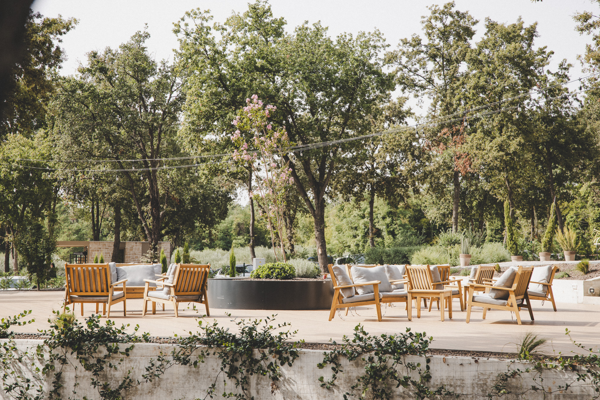 D'Orangerie garden with a view towards the Adriatic