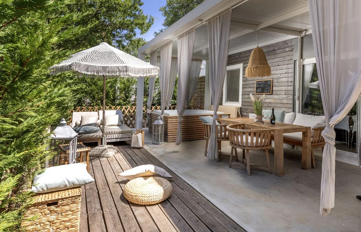 Private terrace at nearby accommodation