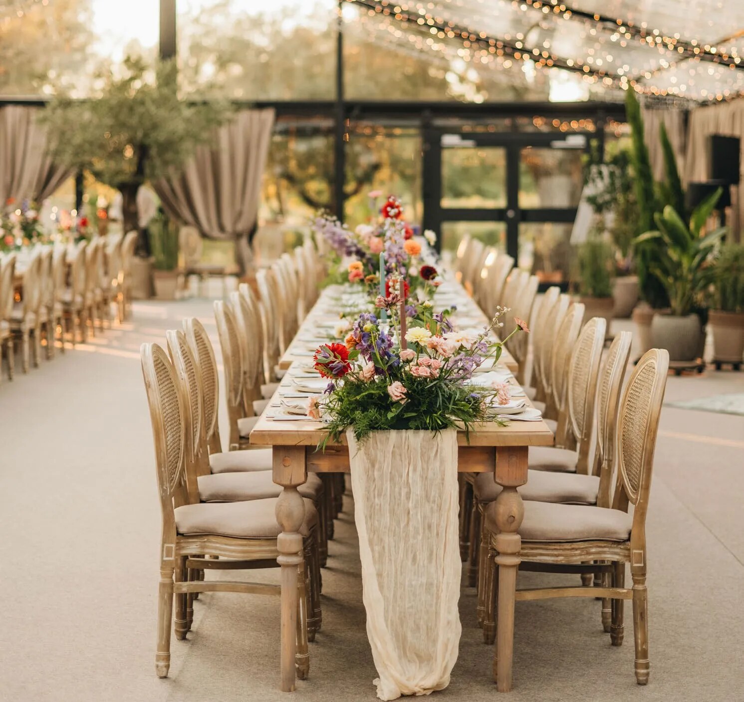 Refined wedding tablescape at D'Orangerie